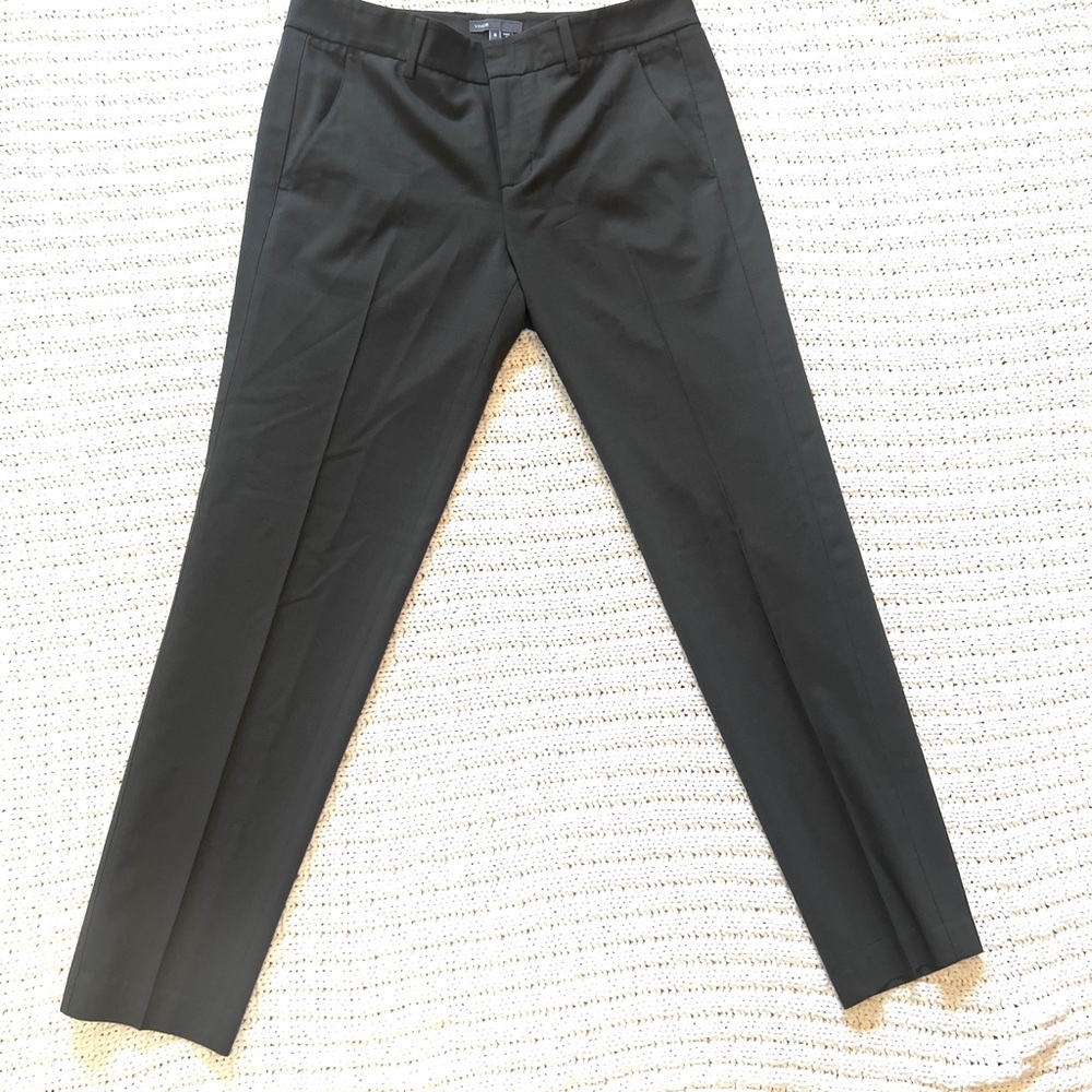 Vince Grey Dress Pants Classic Straight-Leg